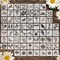 66 Pcs Small Stencils for Crafts Reusable 3 Inch Stencils (Flowering Plants)